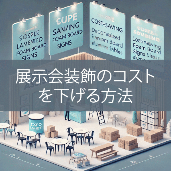 展示会装飾のコストを下げる方法